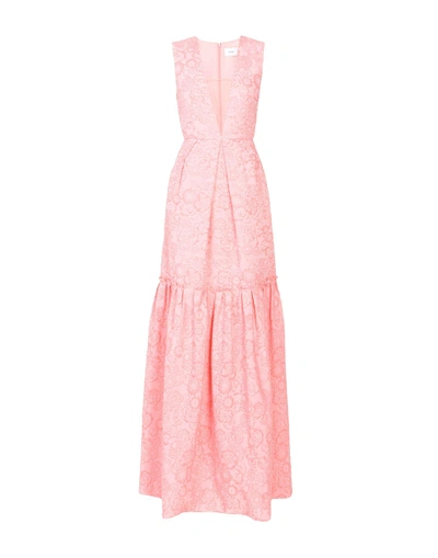 Shop Erdem Long Dresses In Pink