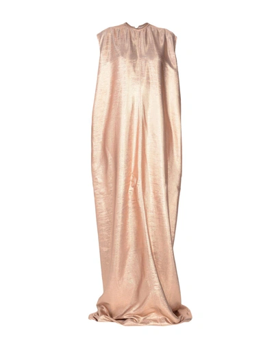 Shop Rick Owens Long Dresses In Gold