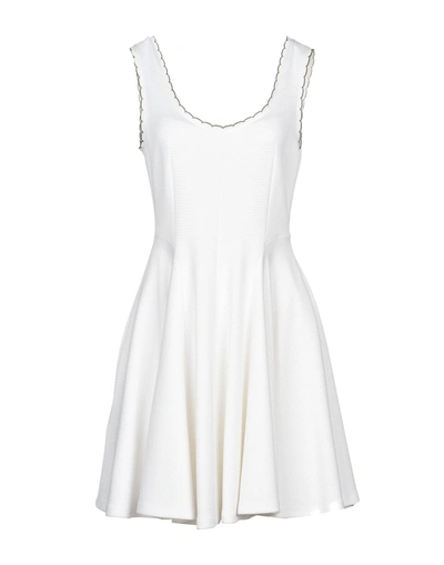 Shop Miu Miu Short Dresses In White