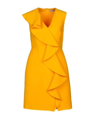 Shop Emilio Pucci Short Dress In Yellow