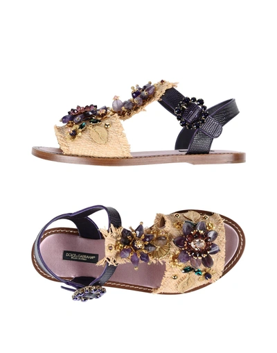 Shop Dolce & Gabbana Sandals In Purple