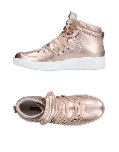 Shop Dolce & Gabbana Trainers In Copper