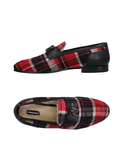 Shop Dsquared2 Loafers In Red