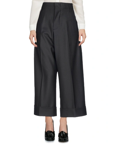 Shop Marni Cropped Pants & Culottes In Black