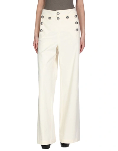 Shop Gucci Casual Pants In Ivory