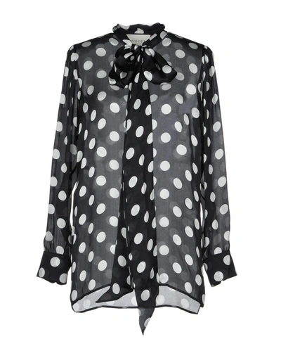 Shop Gucci Patterned Shirts & Blouses In Black