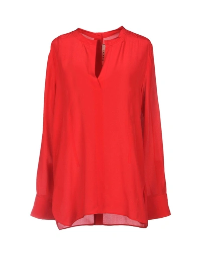 Shop Marni Blouse In Red