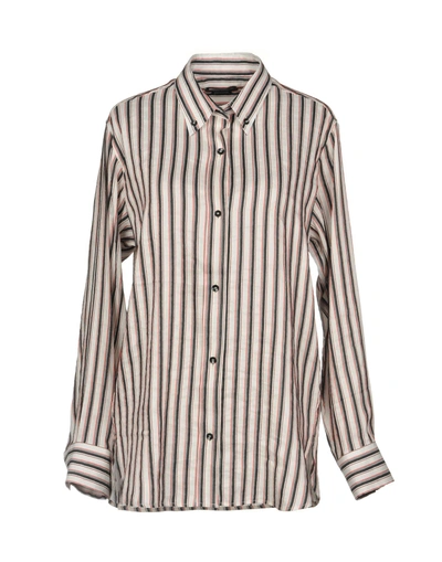 Shop Isabel Marant Striped Shirt In White