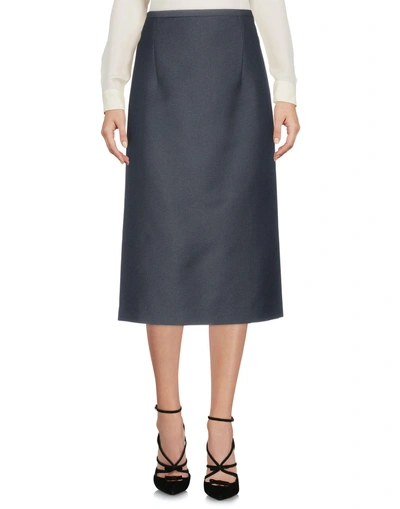 Shop Jil Sander 3/4 Length Skirts In Black