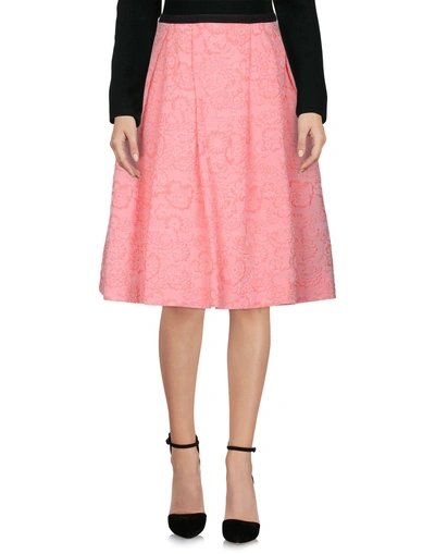 Shop Erdem Knee Length Skirt In Pink