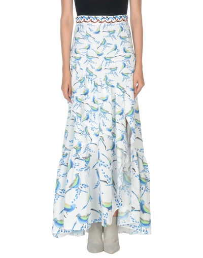 Shop Peter Pilotto Maxi Skirts In White