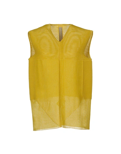 Shop Rick Owens Sweater In Yellow