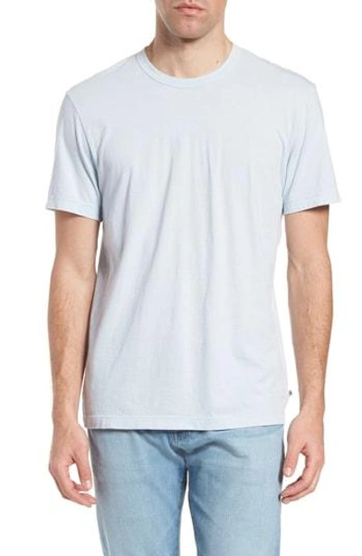 Shop James Perse Crewneck Jersey T-shirt In Baby Blue