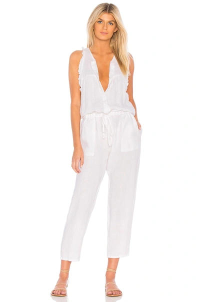 Shop Enza Costa Easy Jumpsuit In White