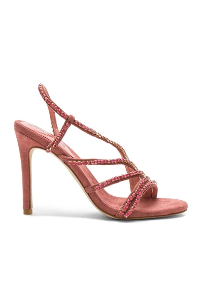 Shop Jeffrey Campbell Lillian Heel In Blush Suede