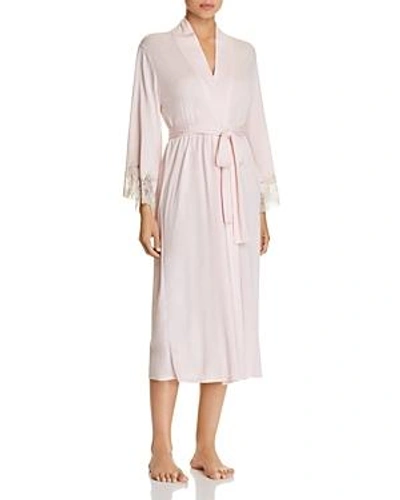 Shop Natori Luxe Shangri-la Robe In Blush Pink/cocoon