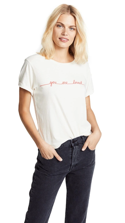 Shop Amo Classic Tee In Off White