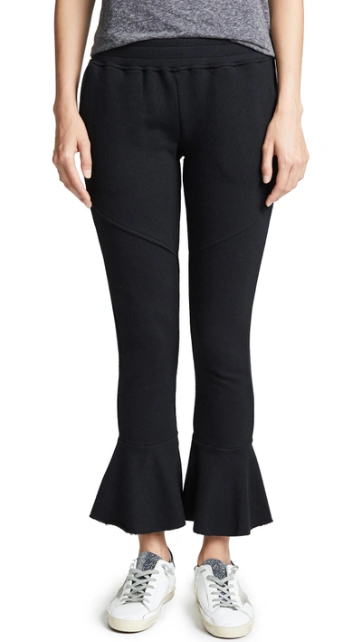 Shop Generation Love Veronica Flare Leg Sweatpants In Black