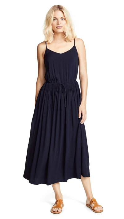 Shop James Perse Cami Maxi Dress In French Navy