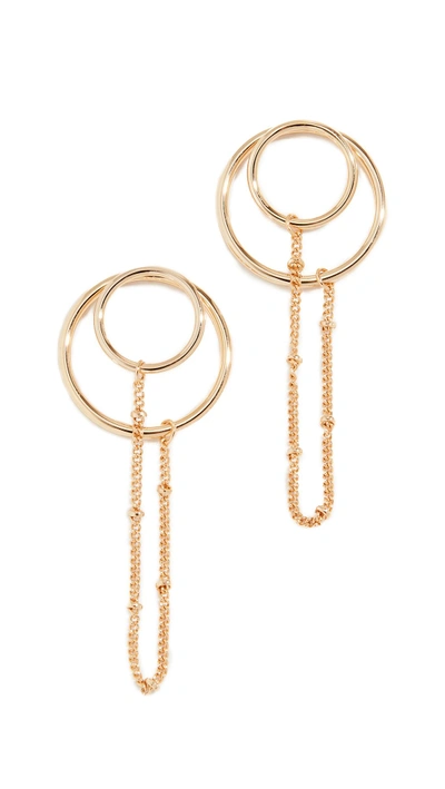 Shop Jules Smith Chain Connector Earrings In Gold
