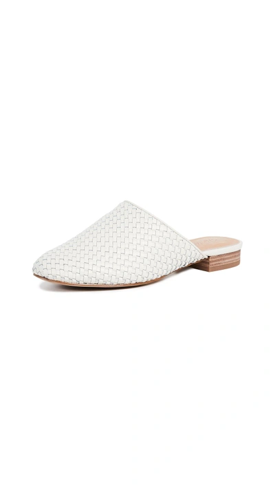 The Cassidy Woven Mules In Vintage Canvas