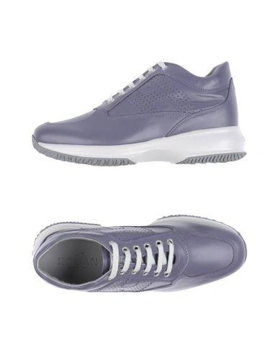 Shop Hogan Sneakers In Purple
