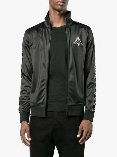 Shop Marcelo Burlon County Of Milan Marcelo Burlon X Kappa Track Jacket In Black