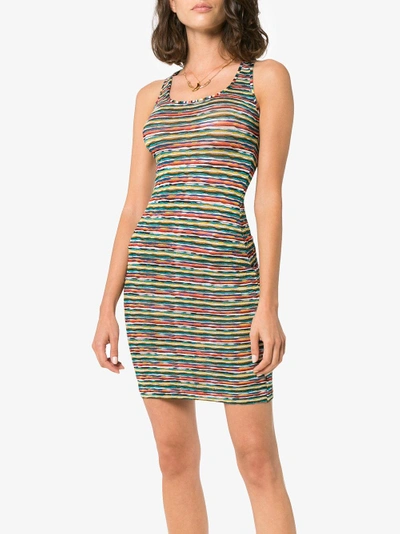 Shop Missoni Mare Multicolour Racer Back Mini Dress