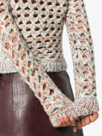 Shop Missoni Multicolour Loose Knit Sweater In Nude/neutrals