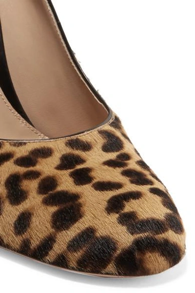Shop Gianvito Rossi 85 Leopard-print Calf Hair Pumps In Leopard Print
