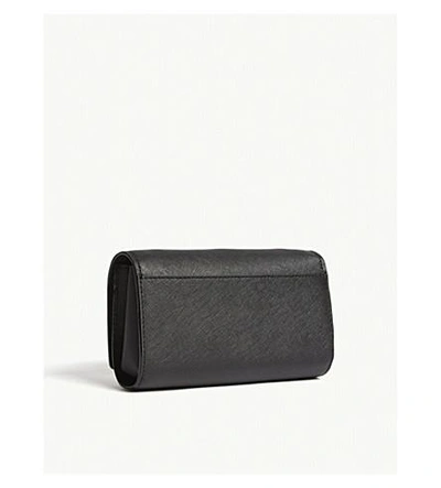Shop Kate Spade Cameron Street Corin Leather Continental Wallet In Black