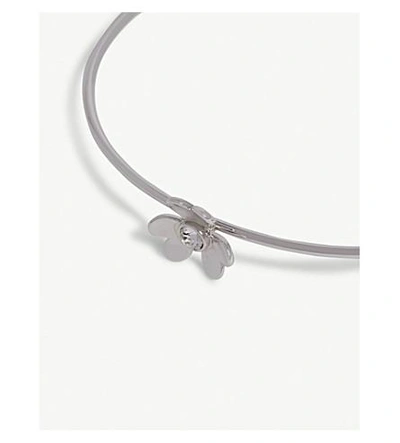 Shop Ted Baker Haona Heart Blossom Cuff In Silver Colou
