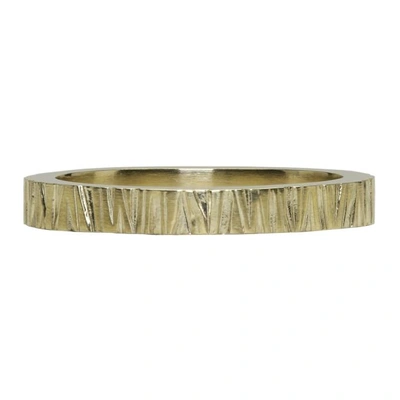Shop Tom Wood Gold Structure Ring In 9k Gold