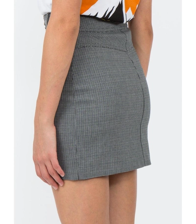 Shop Alexander Wang Grey High Waisted Mini Skirt