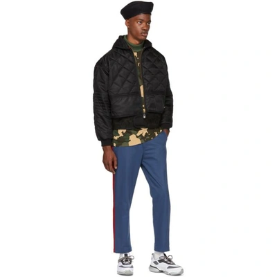 Shop 032c Green Camouflage Bmc Turtleneck