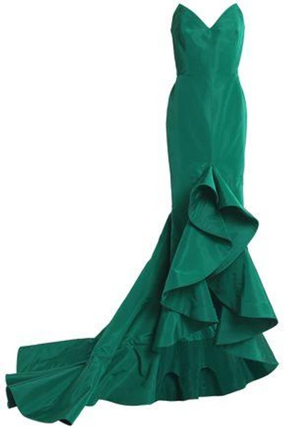 Shop Oscar De La Renta Woman Gowns Emerald