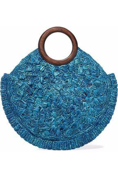 Shop Kayu Straw Tote In Blue