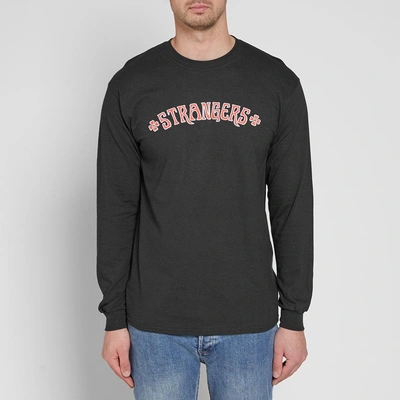 Shop Strangers Long Sleeve Heart Breakers Tee In Black