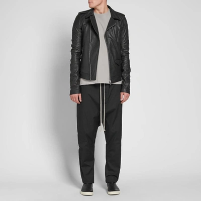 Shop Rick Owens Rotterdam Leather Jacket In Black