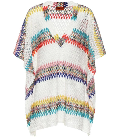 Shop Missoni Crochet Cover-up In Multicoloured
