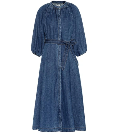 Shop Co Denim Dress In Blue