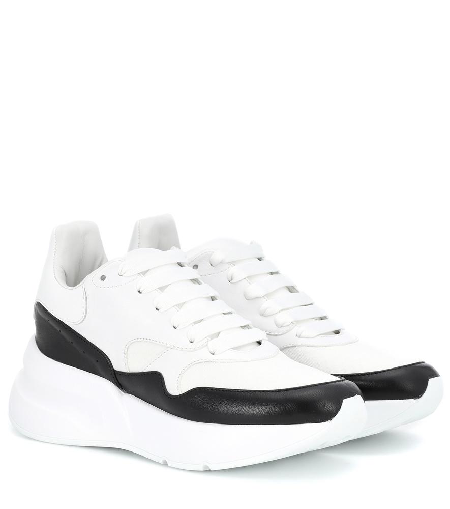 alexander mcqueen leather platform sneakers