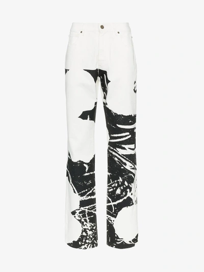 Shop Calvin Klein 205w39nyc X Andy Warhol Foundation Splash Front Jeans In White