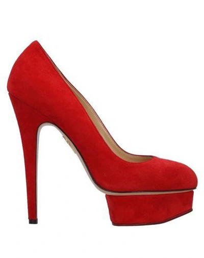 Shop Charlotte Olympia Pump In Red