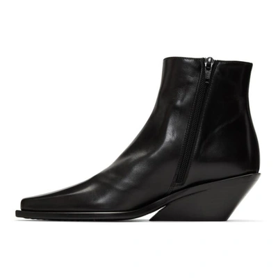 Shop Ann Demeulemeester Black Wedge Boots