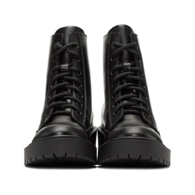 Shop Kenzo Black Pike Boots In 99 Black