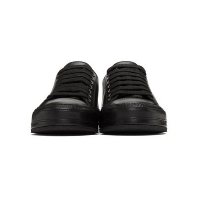 Shop Ann Demeulemeester Black Leather Sneakers In 099 Black