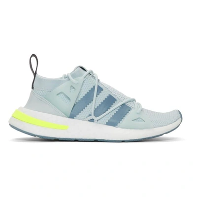 Shop Adidas Originals Blue Arkyn W Boost Sneakers In Blue Tint