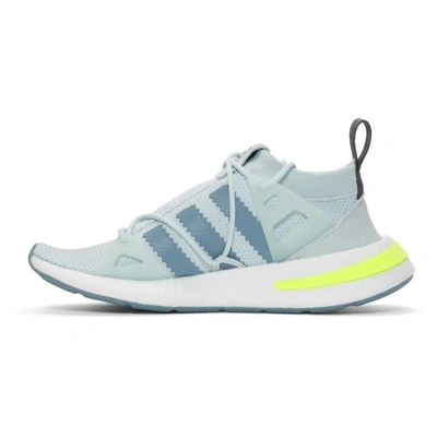 Shop Adidas Originals Blue Arkyn W Boost Sneakers In Blue Tint