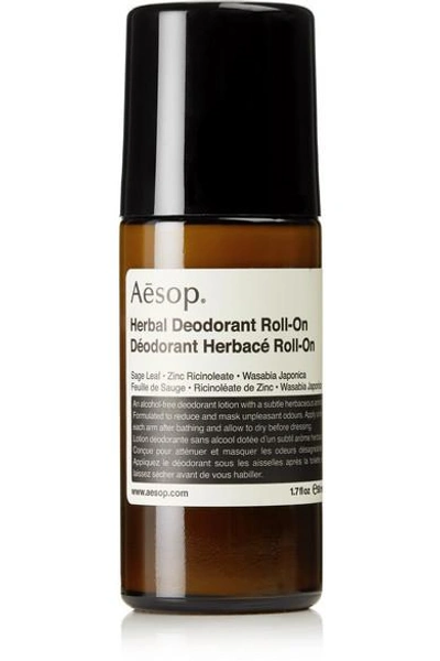 Shop Aesop Herbal Deodorant Roll-on, 50ml